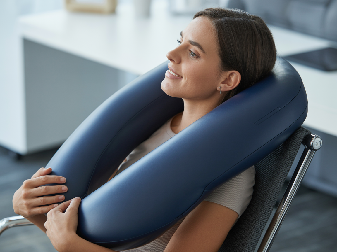Electric Trapezius Massage Pillow - lifestyle view