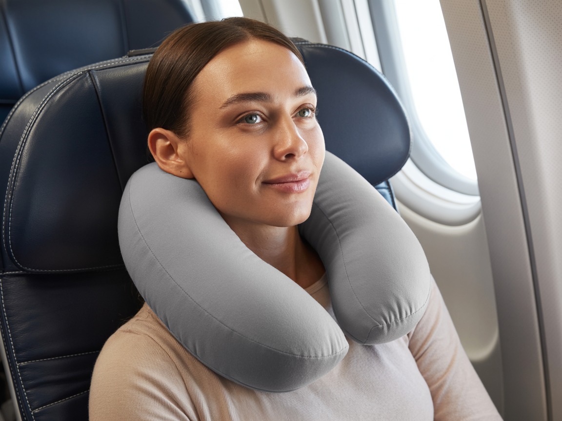 U Shaped Neck Massager Pillow - lifestyle view